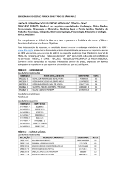 resultado preliminar da prova objetiva