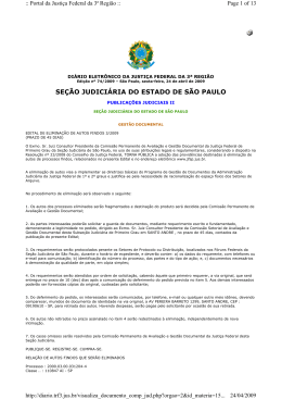 EDITAL n&ordm; 003 - DISPONIBILIZADO EM 24/04/2009