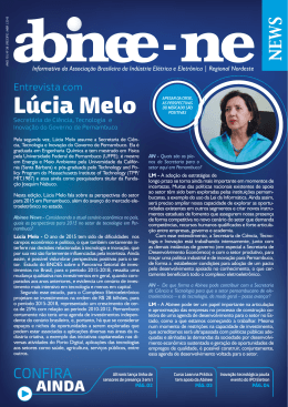 Lúcia Melo - Abinee - Associação Brasileira da Indústria Elétrica e