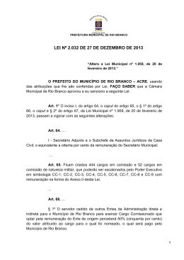 LEI Nº 2.032, de 27.12.2013 – “Altera a Lei Municipal
