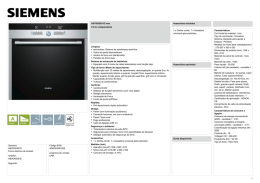 Siemens HB76GS551E Forno eléctrico de embutir Anterior