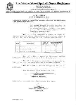 Prefeitura Municipal de Novo Horizonte