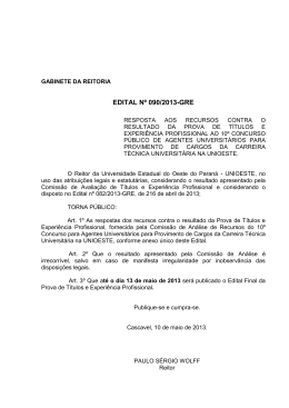 EDITAL Nº 090/2013-GRE
