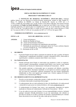 015 - PE - Aquisi&ccedil;&atilde;o Material de Copa Cozinha e Equipamentos