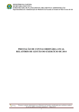 RG SAMF-2014 - Subsecretaria de Planejamento, Or&ccedil;amento e