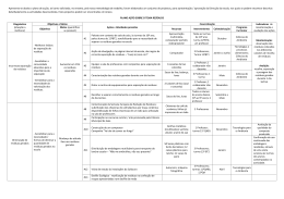Apresenta-se abaixo o plano de ac&ccedil;&atilde;o, tal como solicitado, no