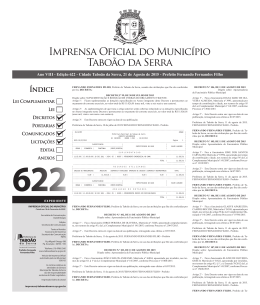 Edição 622 - Prefeitura Municipal de Taboão da Serra