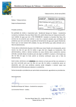 sABEsP - TABO&Atilde;O DA SERRA