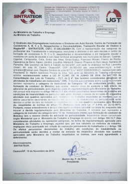Sindicato dos Trabalhadores e Empregados instrutores e Diretores
