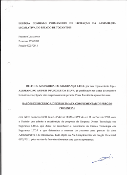 Licita&ccedil;&atilde;o n&ordm; 003/2012 - Assembleia Legislativa do Estado do