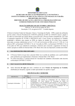 Abertura Edital