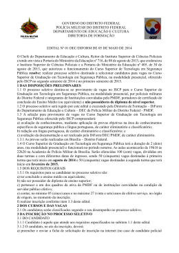 edital - PMDF - Governo do Distrito Federal