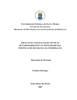 IMPACTO DA UTILIZAÇÃO DE TÉCNICAS DE ENDOMARKETING