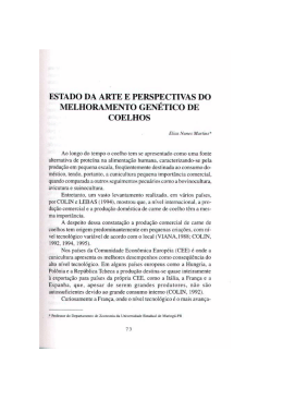 ESTADO os ARTE E PERSPECTIVAS no MELHoRaMENTo