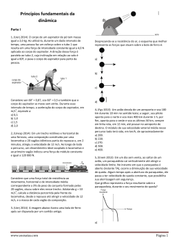 ExerciciosPrinc&iacute;pios fundamentais da din&acirc;micaUnifesp