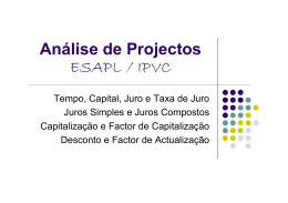 An&aacute;lise de Projectos ESAPL / IPVC