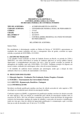 RA 201303874 - AUDITORIA INTERNA