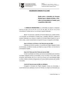 DELIBERAÇÃO CONSUNI Nº 012-2006
