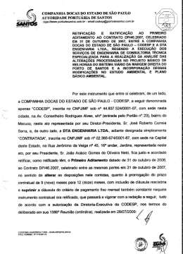 Retif. e Ratif. ao 1&ordm; Aditamento, de 31/07/2009