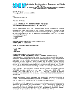 Sindicato dos Operadores Portu&aacute;rios do Estado do Paran&aacute;