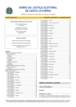 diário da justiça eleitoral de santa catarina