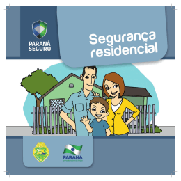 Cartilha Seguran&ccedil;a Residencial