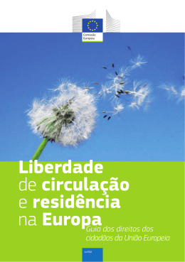 Liberdade de circula&ccedil;&atilde;o e resid&ecirc;ncia na Europa