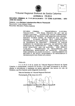 Scanned Document - Tribunal Regional Eleitoral de Santa Catarina