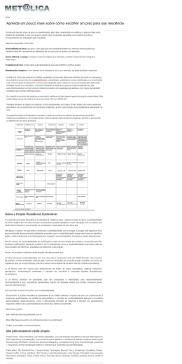 Aprenda um pouco mais sobre como escolher um piso para sua