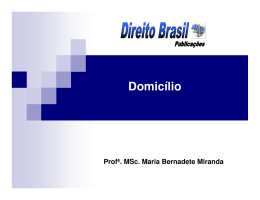 Domicílio - Direito Brasil