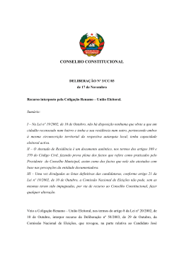 Delibera&ccedil;&atilde;o n.&ordm; 3CC2003
