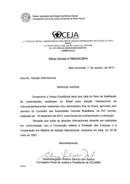 Of&iacute;cio-Circular 165/CGJ/2015 - Tribunal de Justi&ccedil;a de Minas Gerais