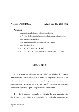 Processo n.º 638/2006/A