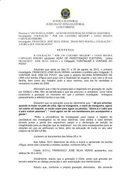 JUSTI&Ccedil;A ELEITORAL JU&Iacute;ZO DA 91&ordf; ZONA