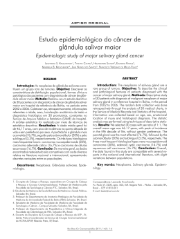 Estudo epidemiológico do câncer de glândula salivar maior
