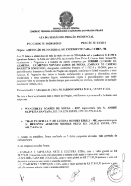 ll - CREA-PB Conselho Regional de Engenharia e Agronomia da