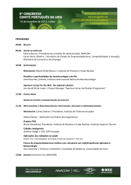 Programa do 6.º Congresso do Comité Português da URSI