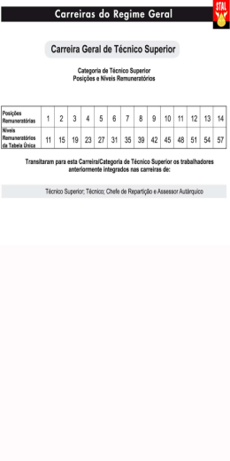 Carreira Geral de Técnico Superior