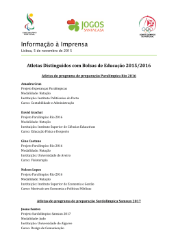 Atletas Distinguidos