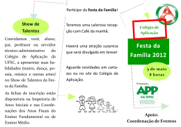 Festa da Família 2012 - Colégio de Aplicação