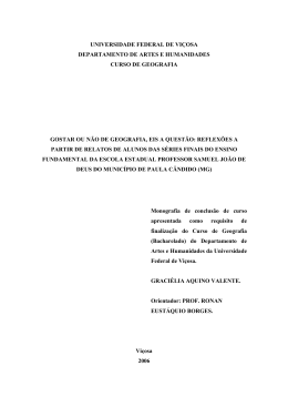 Graci&eacute;lia Aquino Valente - Departamento de Geografia