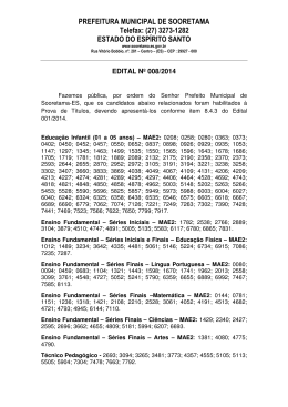 Edital 008/2014 - T&iacute;tulos