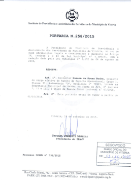 portaria nº 258/2015 - nazaré de souza rocha