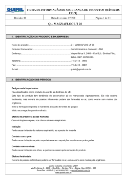 FISPQ - Q MAGNAFLOC LT-20