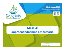 Empreendedorismo Empresarial - Junta de Freguesia de Marvila