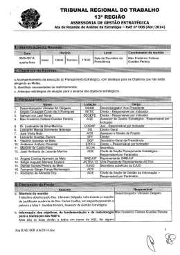 Ata Reunião de Análise da Estratégia nº 008 (Abril 2014)