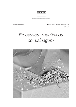 Apostila Senai &ndash; Processos Mec&acirc;nicos de Usinagem