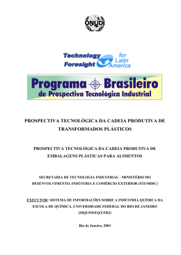 Pl&aacute;sticos - Minist&eacute;rio do Desenvolvimento, Ind&uacute;stria e Com&eacute;rcio