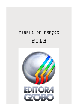 TABELA DE PREÇOS