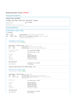 CURITIBA to NEW YORK